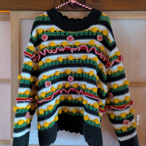 ZARA Embellished sweater - Picture 6 of 12